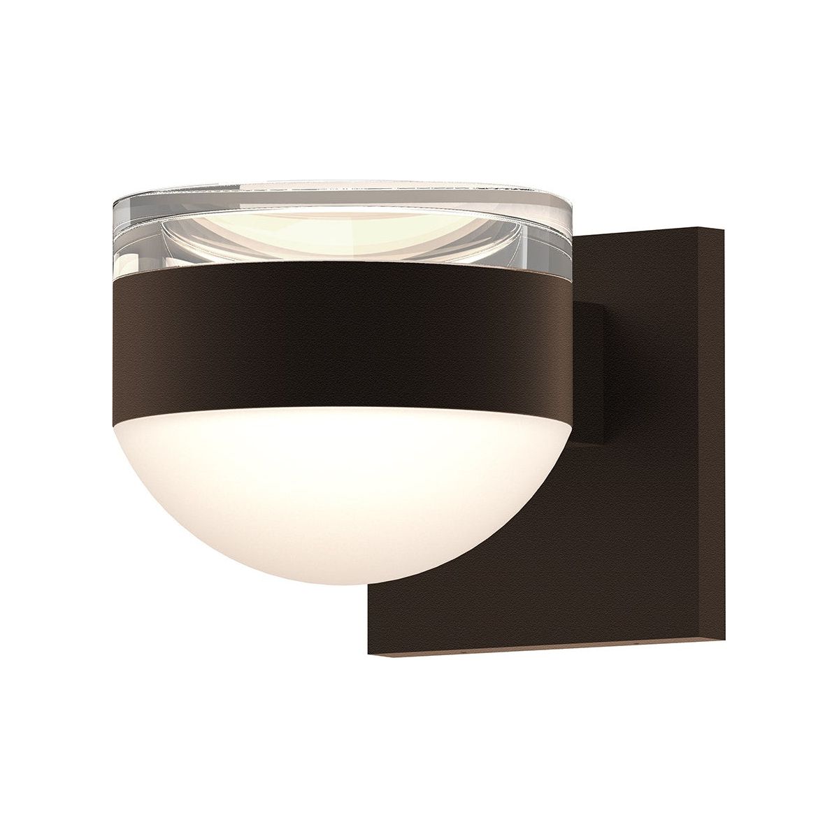 REALS Up/Down LED Sconce with Cylinder Top and Dome Bottom