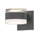 REALS Up/Down LED Sconce with Cylinder Lenses