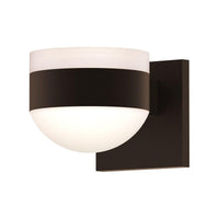 REALS Up/Down LED Sconce with Cylinder Top and Dome Bottom