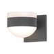 REALS Up/Down LED Sconce with Cylinder Top and Dome Bottom