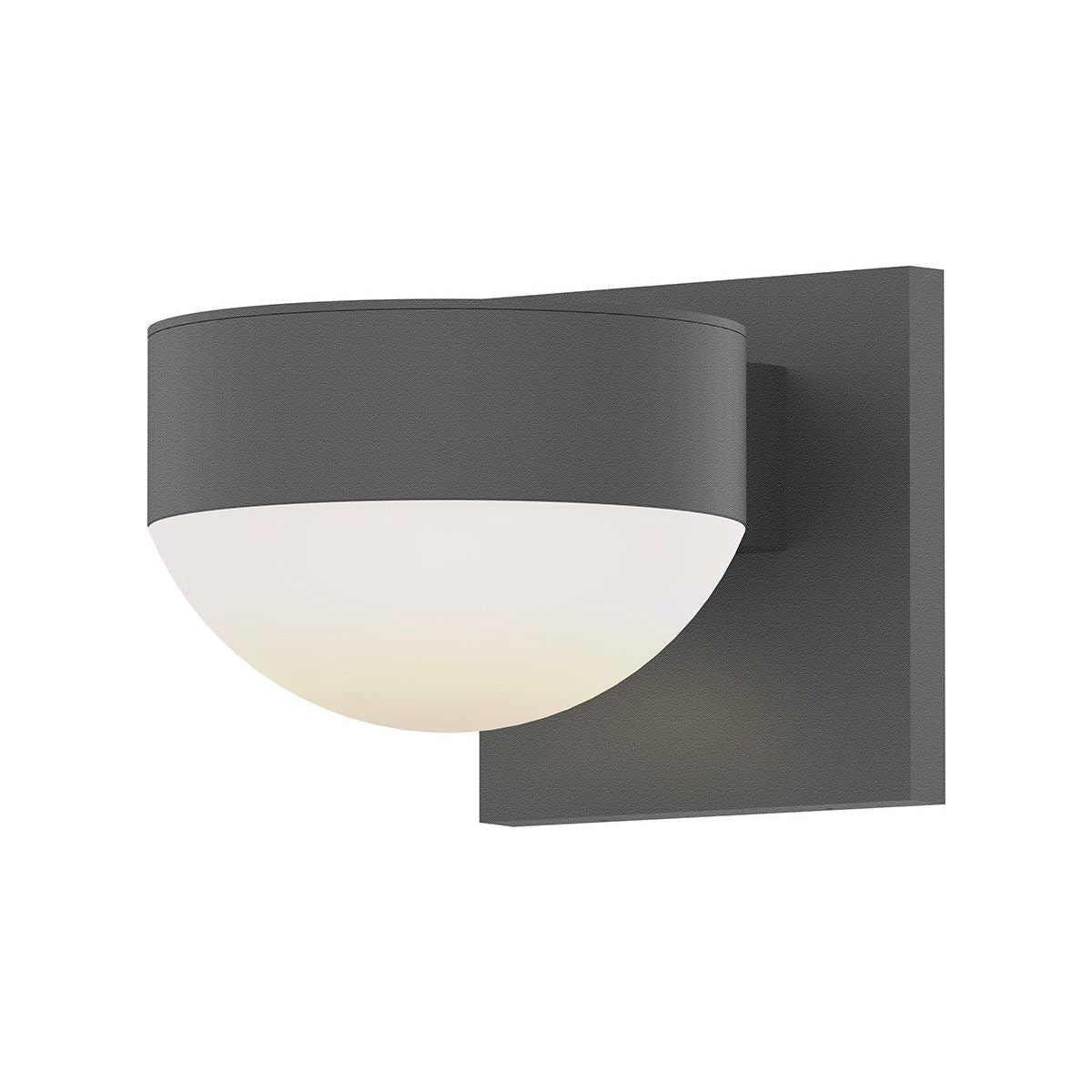 REALS Up/Down LED Sconce with Plate Top and Dome Bottom