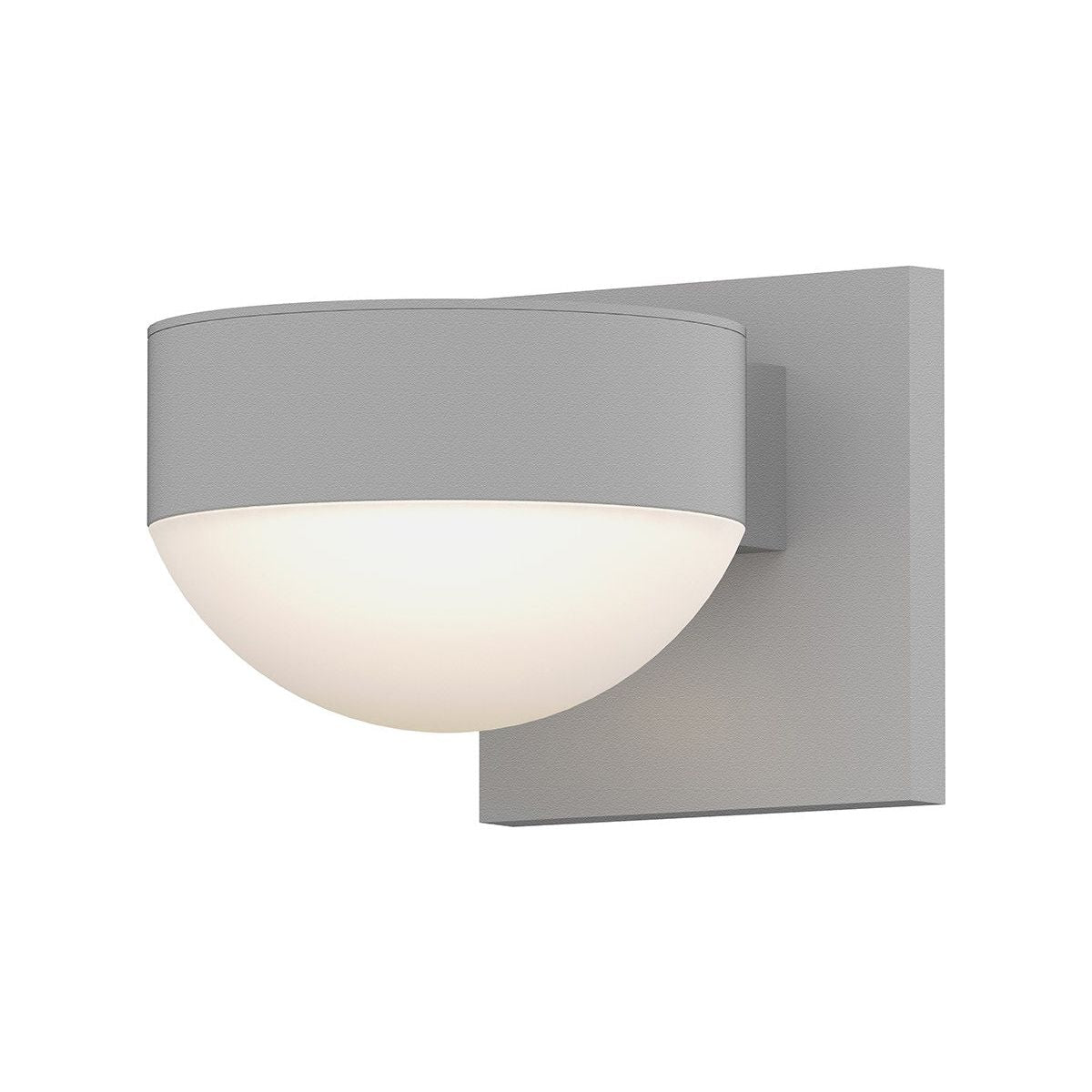 REALS Up/Down LED Sconce with Plate Top and Dome Bottom