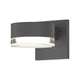 REALS Up/Down LED Sconce with Plate Top and Cylinder Bottom