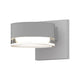 REALS Up/Down LED Sconce with Plate Top and Cylinder Bottom