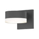 REALS Up/Down LED Sconce with Plate Top and Cylinder Bottom