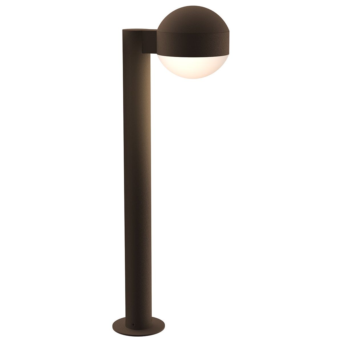 REALS 22" LED Bollard with Dome Cap and Dome Lens
