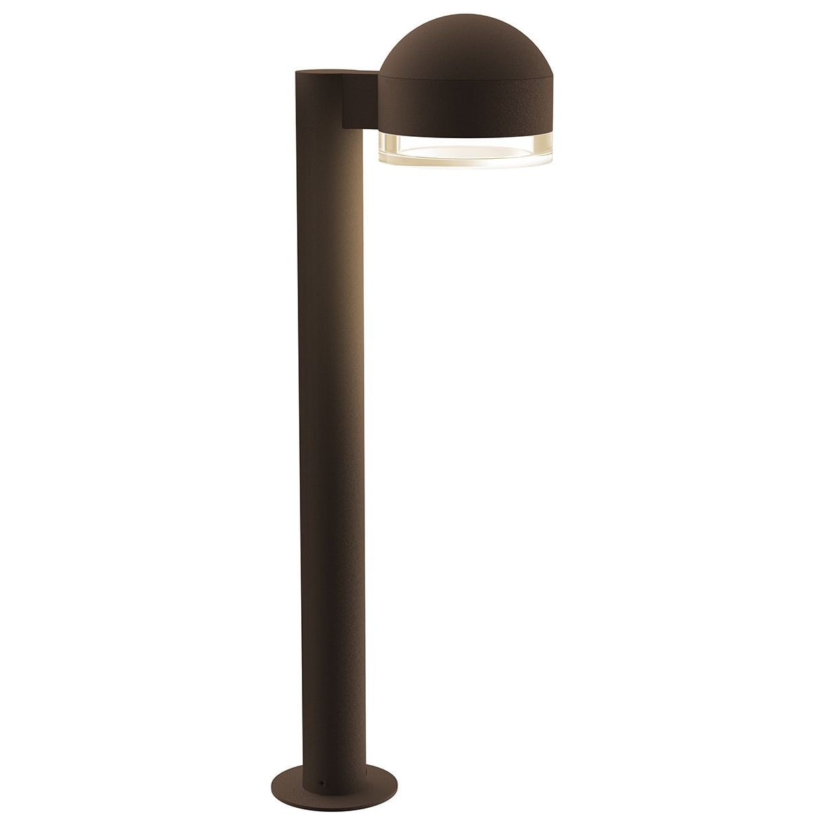 REALS 22" LED Bollard with Dome Cap and Cylinder Lens
