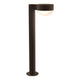 REALS 22" LED Bollard with Plate Cap and Dome Lens