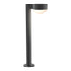 REALS 22" LED Bollard with Plate Cap and Dome Lens