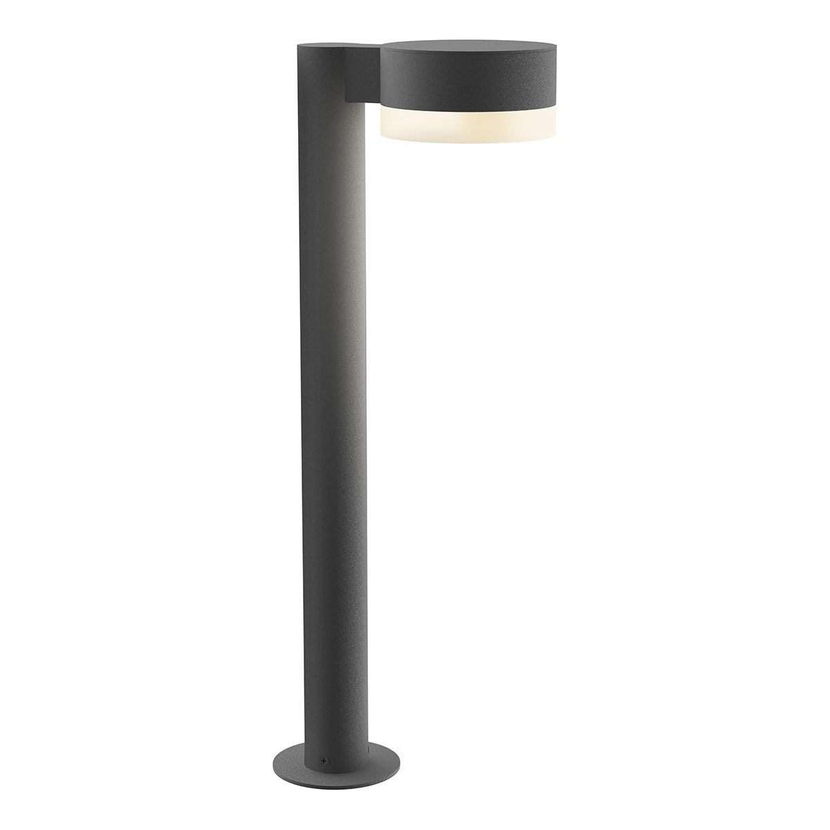 REALS 22" LED Bollard with Plate Cap and Cylinder Lens