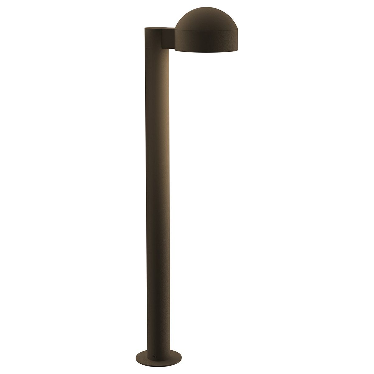 REALS 28" LED Bollard with Dome Cap and Plate Lens