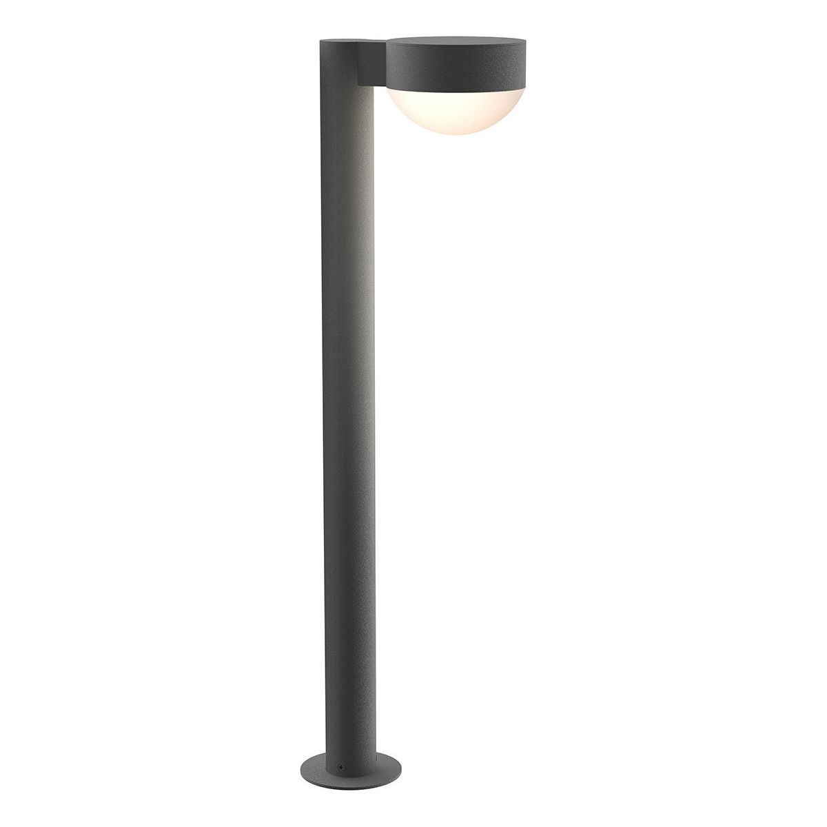 REALS 28" LED Bollard with Plate Cap and Dome Lens