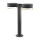 REALS 16" LED Double Bollard with Plate Cap and Cylinder Lens