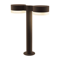 REALS 16" LED Double Bollard with Plate Cap and Cylinder Lens