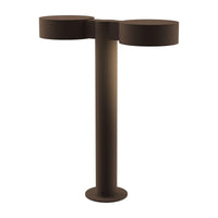 REALS 16" LED Double Bollard with Plate Cap and Plate Lens