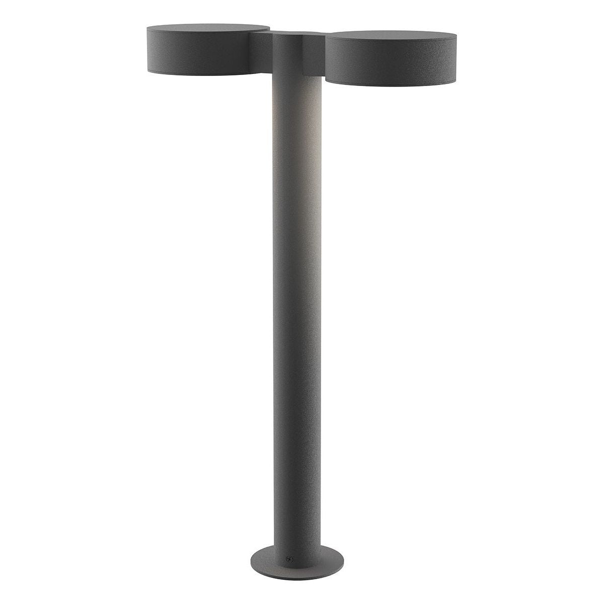 REALS 22" LED Double Bollard with Plate Cap and Plate Lens