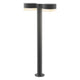 REALS 28" LED Double Bollard with Plate Cap and Cylinder Lens