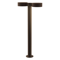 REALS 28" LED Double Bollard with Plate Cap and Plate Lens