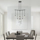 Suspenders 24" 1-Tier Tri-Bar with Etched Chiclet Luminaires
