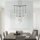 Suspenders 24" 1-Tier Tri-Bar with Etched Chiclet Luminaires