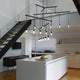 Suspenders 36" 4-Tier Tri-Bar with Etched Chiclet Luminaires