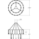 Suspenders 32"/48" Double Ring with Crystal Oval Luminaires