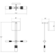 Suspenders Standard Single Sconce with Etched Chiclet Cluster Luminaire