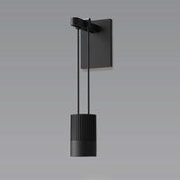 Suspenders Mini Single Sconce with Suspended Cylinder with Snoot Flood Lens