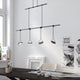 Suspenders 48" 2-Tier Linear with Light Guide Disk Luminaires
