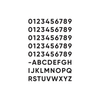 Alto SQS15 Adhesive Character Set