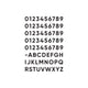 Alto SQS15 Adhesive Character Set