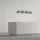 Systema Staccato 3-Light Linear Pendant with Pan Shades
