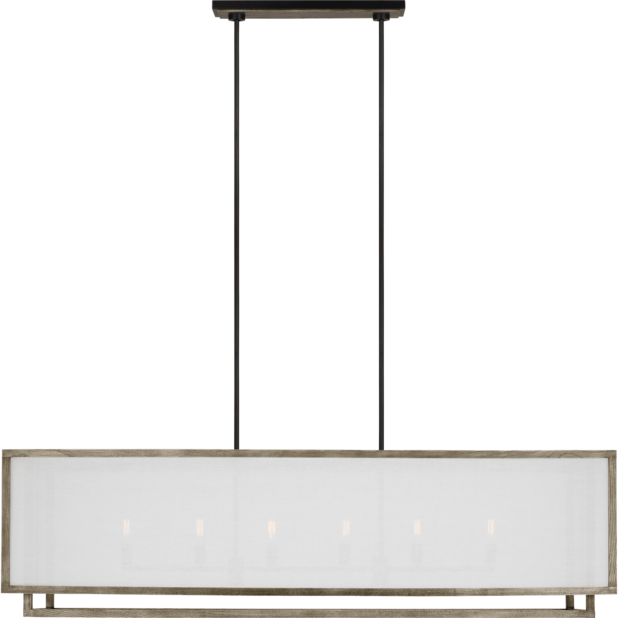 Visual Comfort Studio Collection - Brockway 6-Light Large Linear Chandelier - Lights Canada