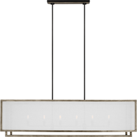 Brockway 6-Light Large Linear Chandelier