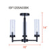 Benson 3-Light Semi Flush