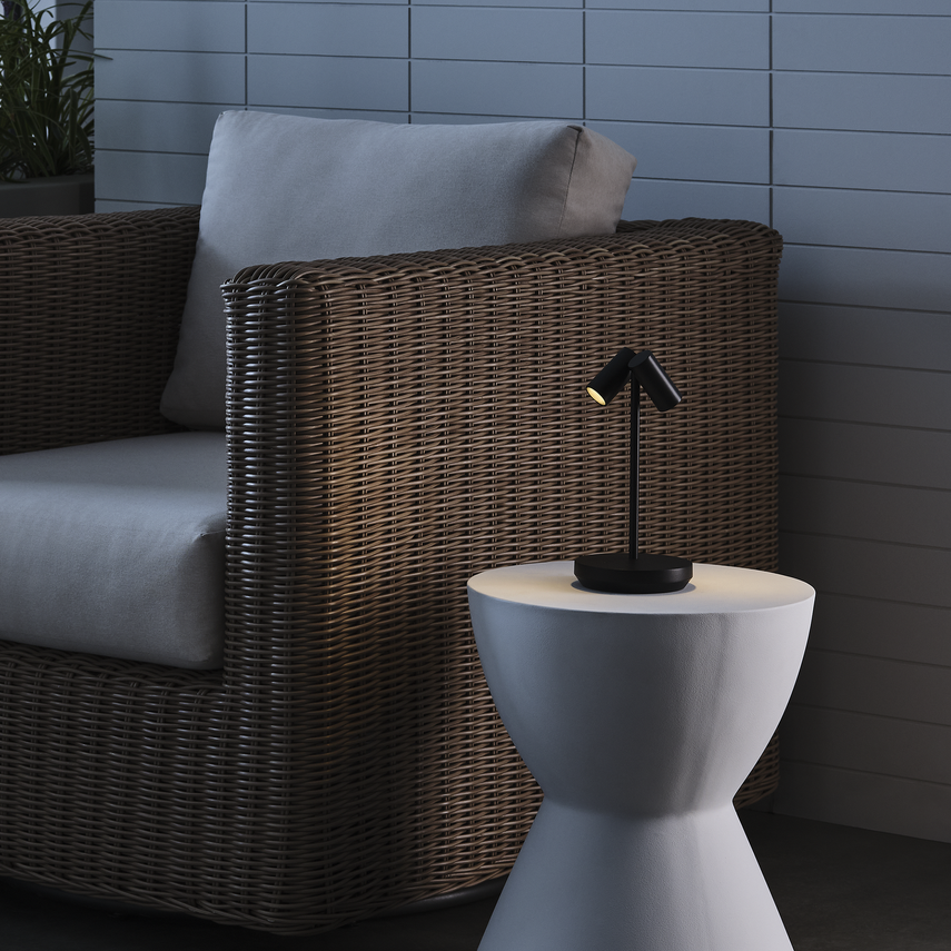 Doppia Short Accent Rechargeable Table Lamp