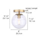 Camilo 1-Light Flush Mount