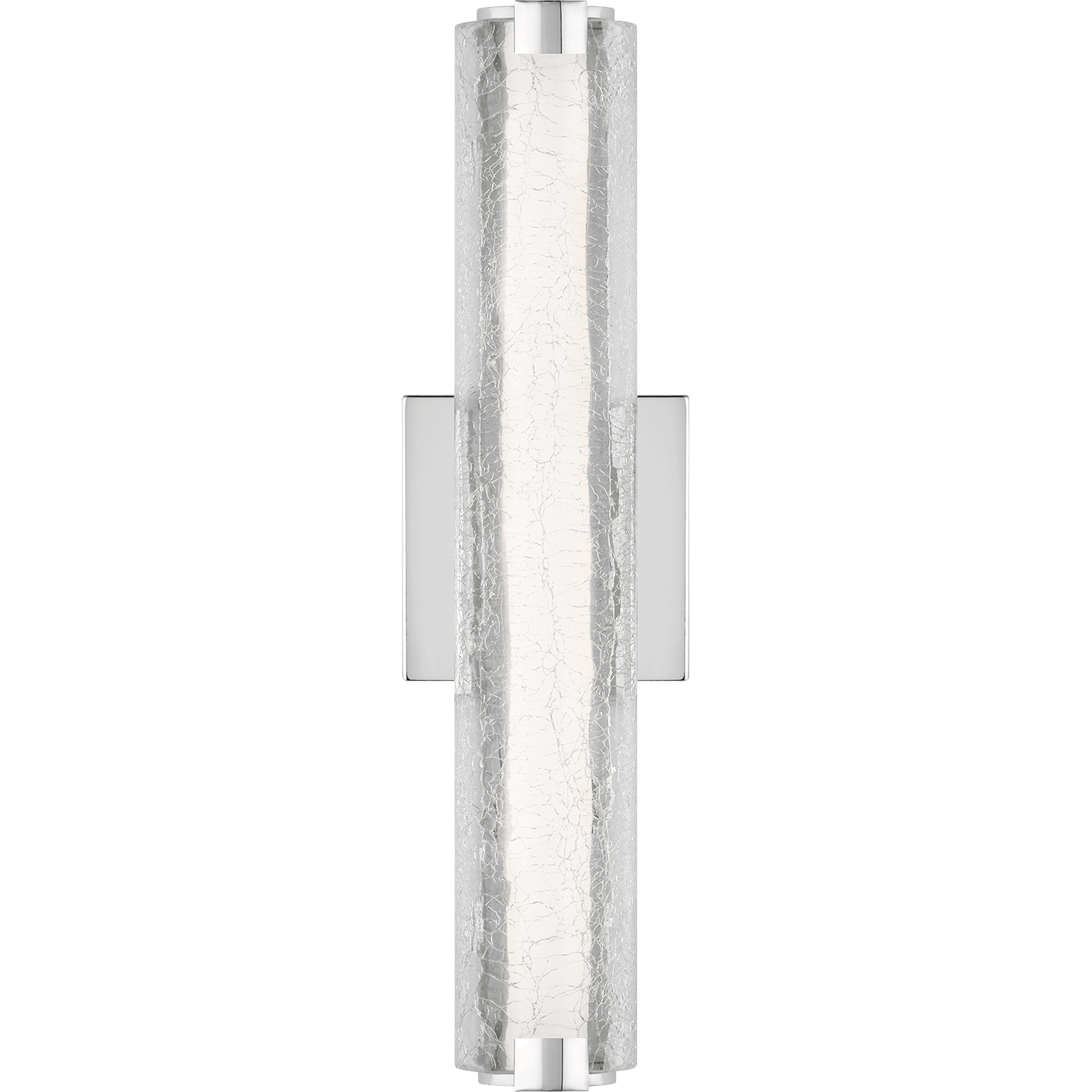 Visual Comfort Studio Collection - Cutler 18" Crackle Glass LED Sconce - Lights Canada