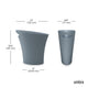 Skinny Trash Can 2-Gallon (7.5L) Capacity