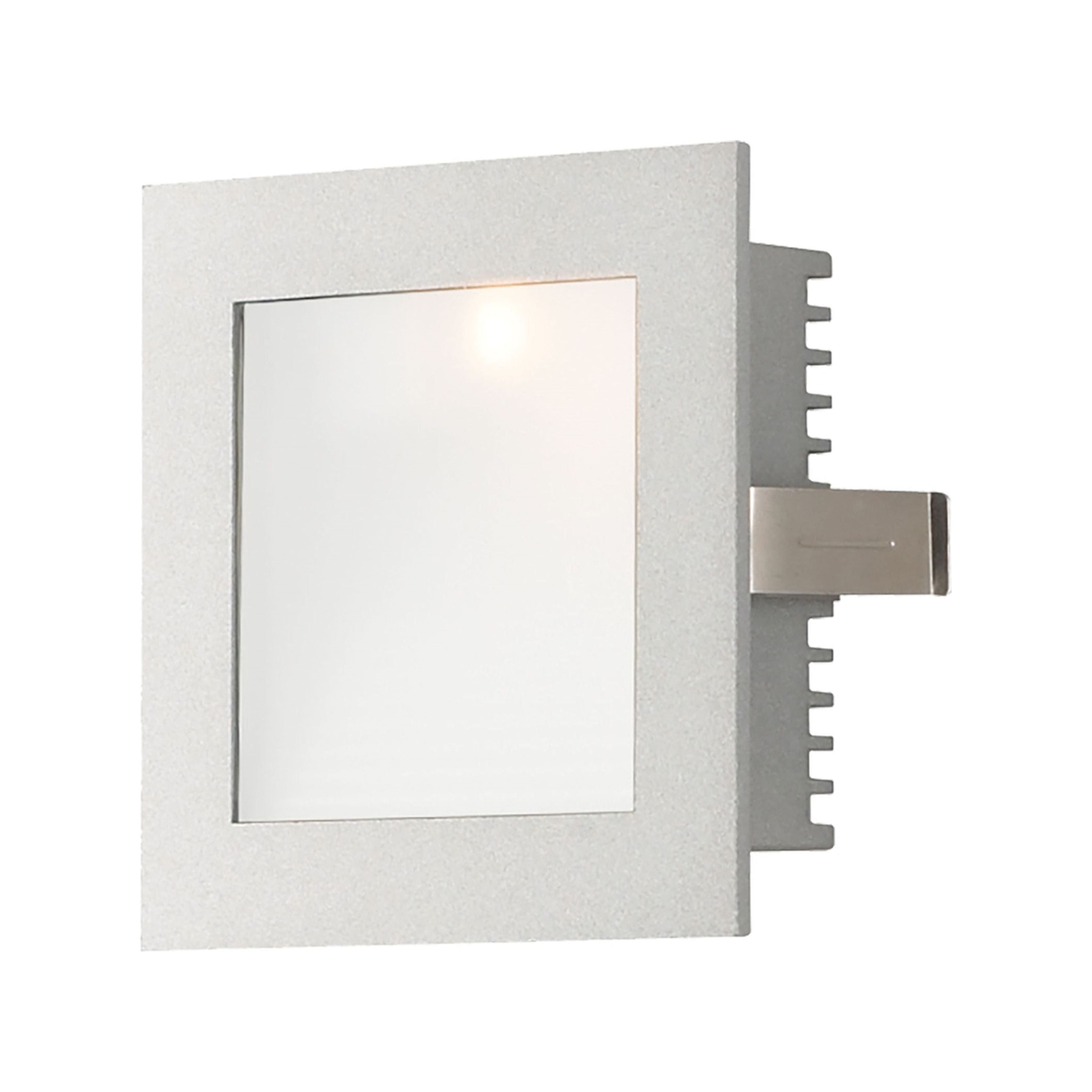 Step Light - Wall Recessed, New Construction (Xenon) with Lamp - Opal Lens