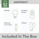 Aeronaut Outdoor Smart Fan with LED Light 52"