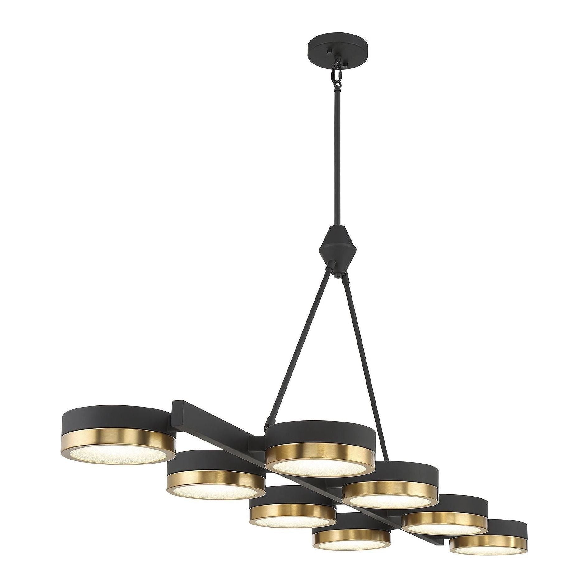 Savoy House - Ashor 8-Light LED Linear Chandelier - Lights Canada