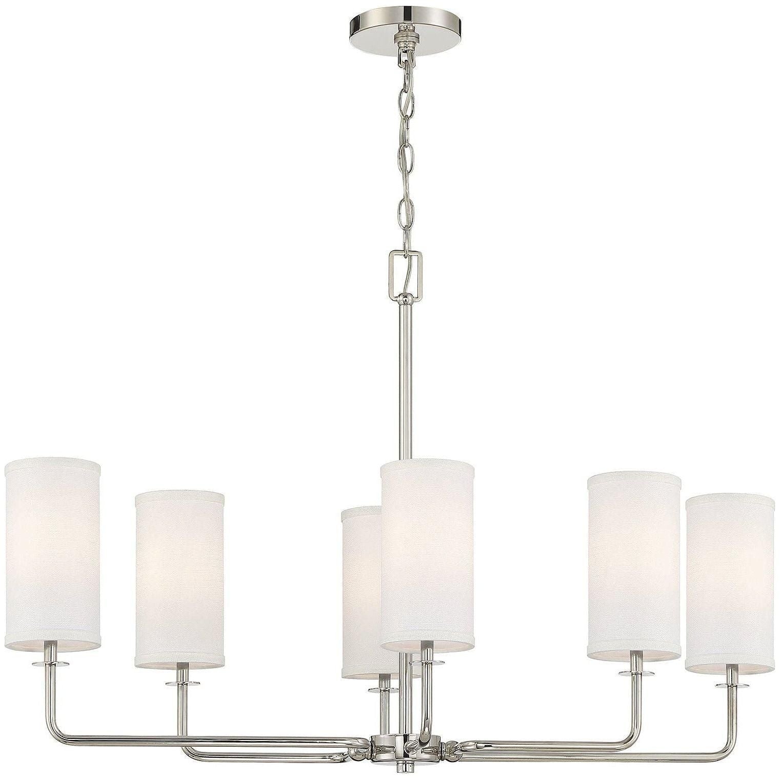 Savoy House - Powell 6-Light Linear Chandelier - Lights Canada