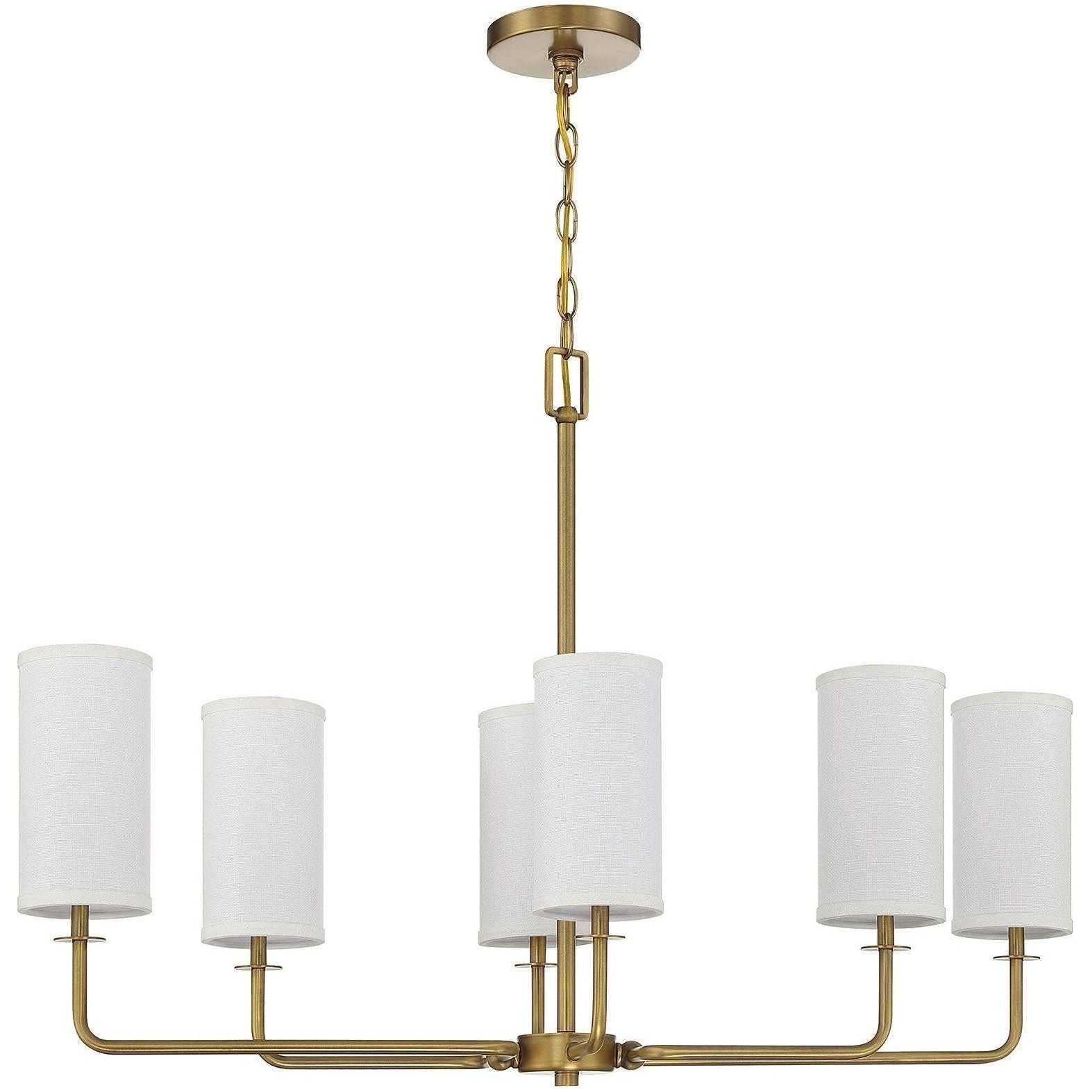 Savoy House - Powell 6-Light Linear Chandelier - Lights Canada