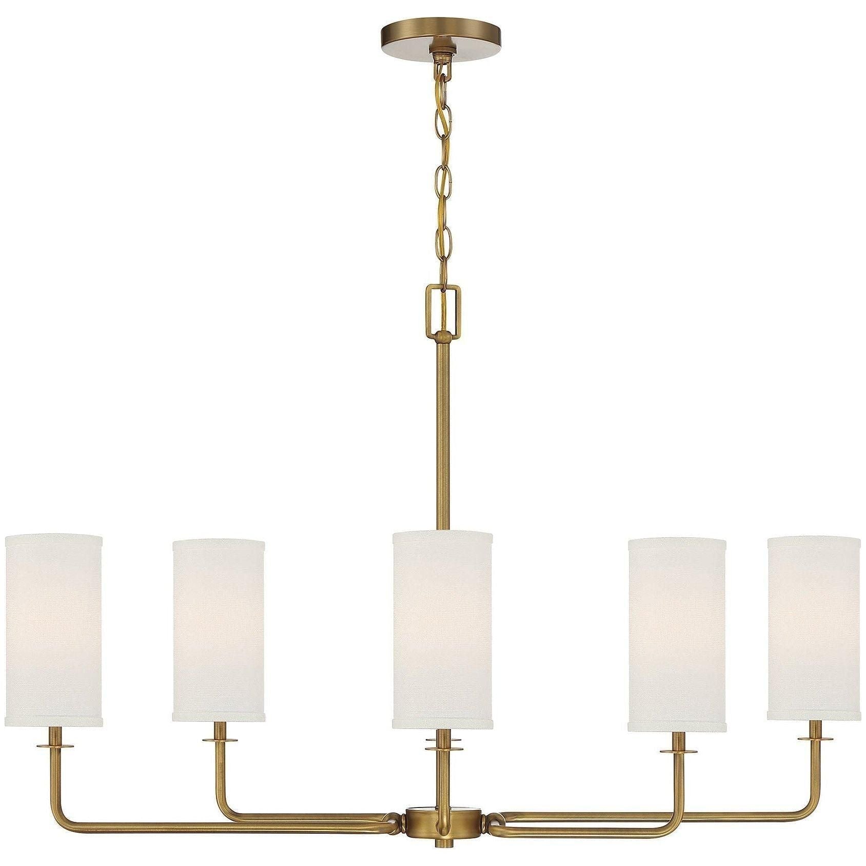 Savoy House - Powell 6-Light Linear Chandelier - Lights Canada