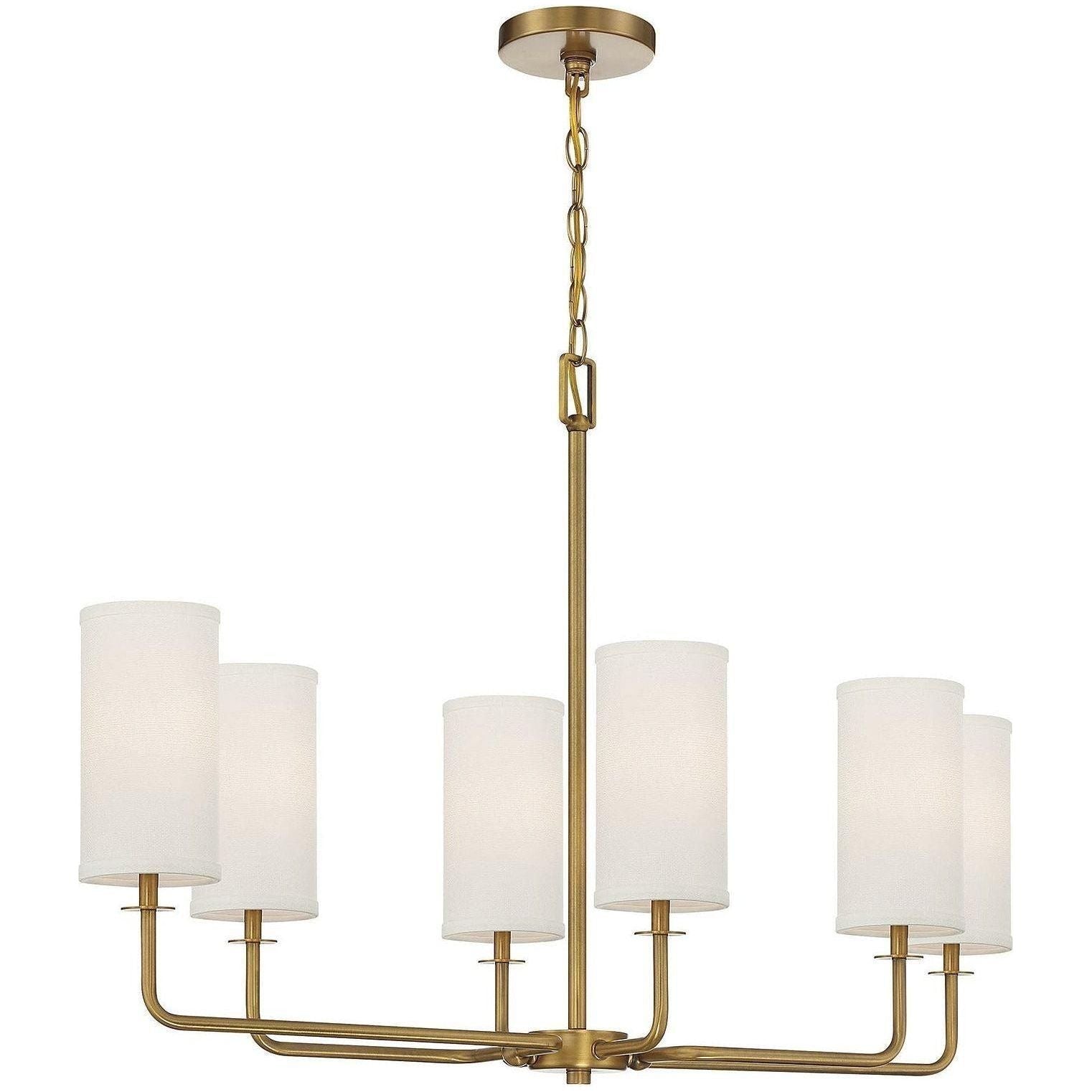 Savoy House - Powell 6-Light Linear Chandelier - Lights Canada