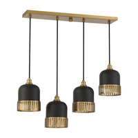 Eclipse 4-Light Linear Chandelier