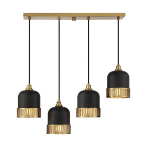 Savoy House - Eclipse 4-Light Linear Chandelier - Lights Canada