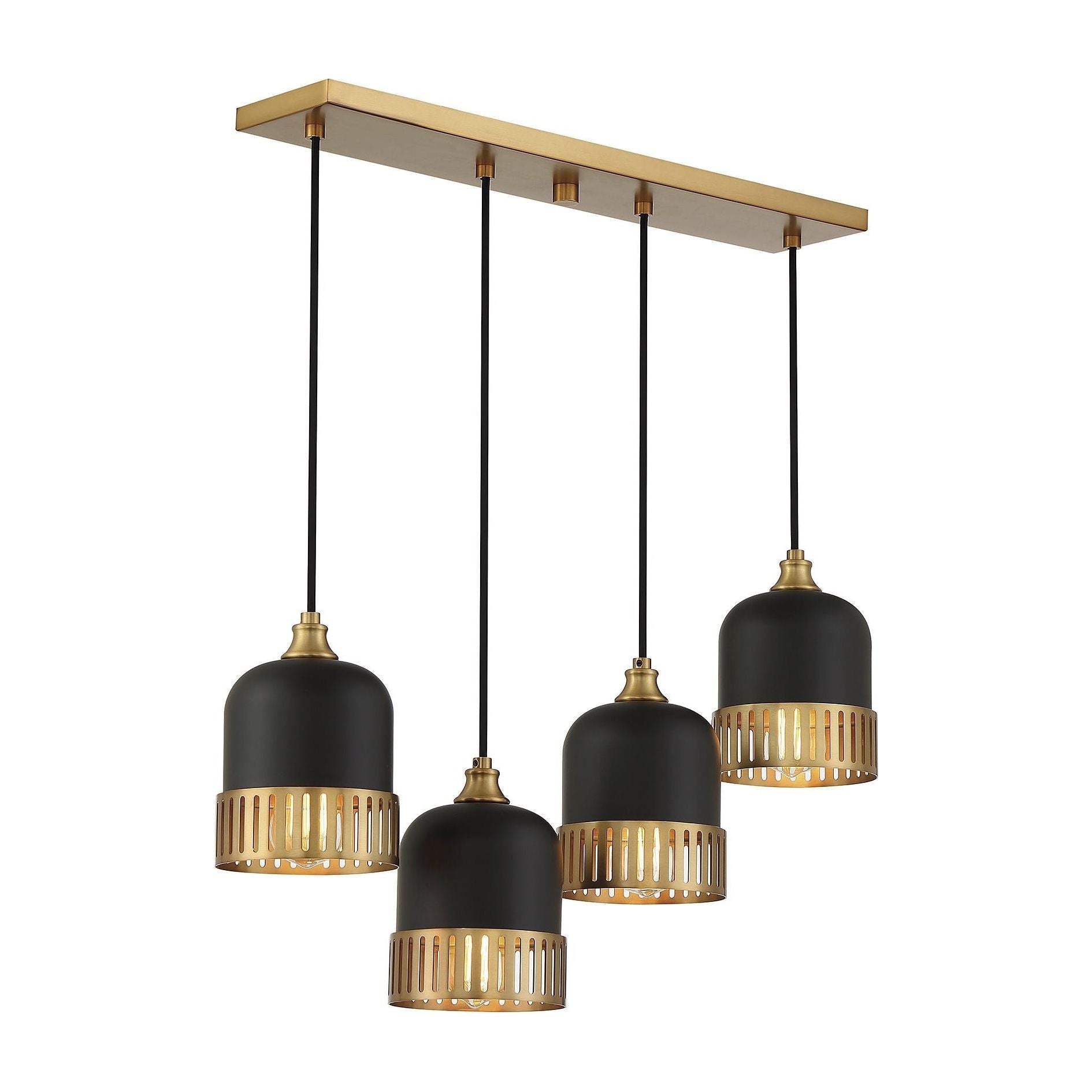 Savoy House - Eclipse 4-Light Linear Chandelier - Lights Canada