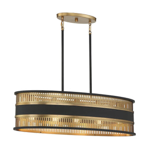 Savoy House - Eclipse 5-Light Linear Chandelier - Lights Canada